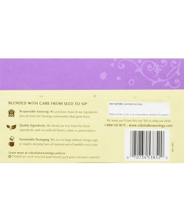 Celestial Seasonings Lemon Lavender Lane Herbal Tea, 20 Count - Soothing & Refreshing Blend - Buy Online on SooperMarket.com