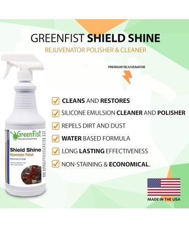 Shield Shine Rejuvenator All-in-One Polisher & Sealer for Vinyl Leather Plastic Rubber Wood Metal Chrome & Fiberglass 32oz Spray for International Shipping - Buy Online on SooperMarket.com