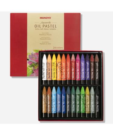 Mungyo Water-Soluble Oil Pastel Set of 24 - Assorted Colors