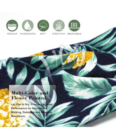 TAGVO Women Wide Headband Vintage Floral Headband Printed Head Scarf Elastic Hairband Light Stylish Head Scarfs Bohemian Vintage Printed Knot Head Wraps for Women and Girls - Buy Online on SooperMarket.com
