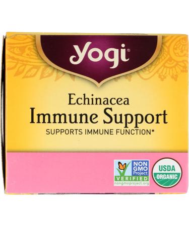 Yogi Herbal Tea Bags Echinacea Immune Support 16 ea - Buy Online on SooperMarket.com