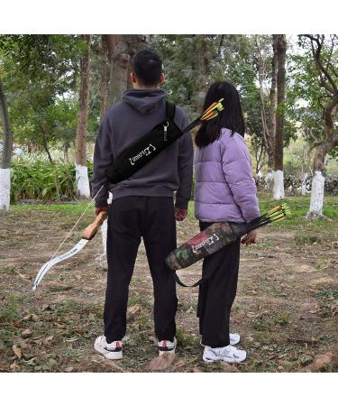 EOUS Youth Archery Arrow Holder Quiver - Hip & Back Waist Side Clip Arrows Bag in Black - Buy Online on SooperMarket.com