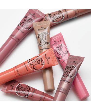 Essence Baby Got Glow Liquid Highlighter No. 20 - Violet Vegan Oil-Free Paraben-Free Glossy Finish 10ml | International Shipping Available - Buy Online on SooperMarket.com