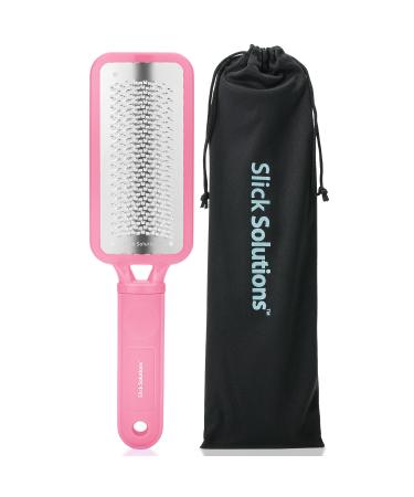 Slick- Foot File Callus Remover Pink Foot Scraper for Dead Skin Foot Scrubber Foot Rasp Heel Scraper Foot Grater for Dead Skin Callus Remover for Feet Foot File Foot Callus Remover