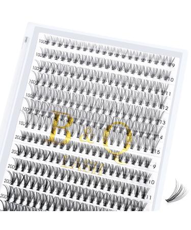 Cluster Lashes 10D-0.10D+20D-0.07D 9-15MIX 280 Clusters Individual Lashes C D Curl B&Q LASH Individual Eyelashes 10D 20D Individual Cluster Lashes DIY Lash Extensions at Home (0.07+0.10 9-15MIX) 10D-0.10D+20D-0.07D 9-15 MIX