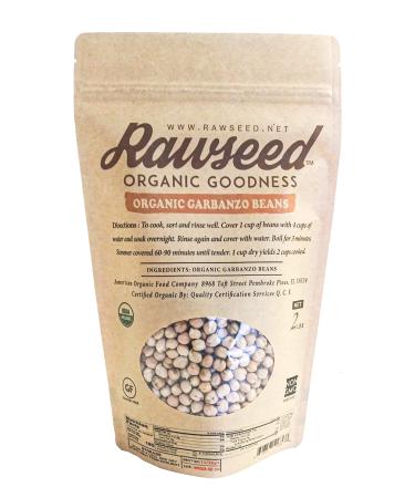 Rawseed Organic Garbanzo Beans (Chickpeas) (2lbs)