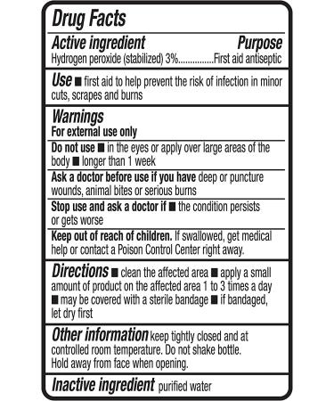 Amazon Basics Hydrogen Peroxide Topical Solution USP 32 fl oz - 1 Pack - Buy Online on SooperMarket.com