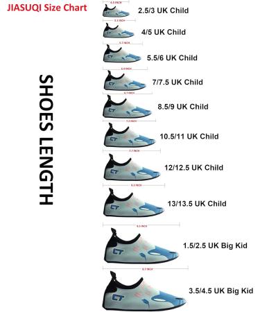 JIASUQI Kids Water Shoes Quick Dry Barefoot Aqua Socks - Easy Light Pink - Size 13/13.5 UK Child - Buy Online on SooperMarket.com