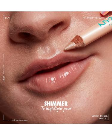 NYX Wonder Pencil Light 01 - Multi-Use Highlighter & Concealer Stick - Buy Online on SooperMarket.com