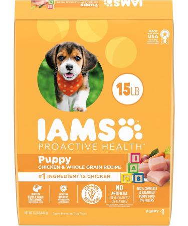 IAMS Proactive Health Adult Dry Dog Food + IAMS Puppy Dry Dog Food Chicken and Whole Grains Bundle 13.6 kg Dog Food + Dog Food 6.80kg - Buy Online on SooperMarket.com