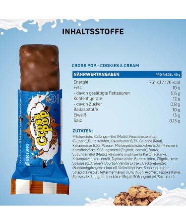 Neosupps CrossPop Cookies & Cream Protein Bar - Low Carb Low Sugar Milk Protein 40g | Best Healthy Snack - Buy Online on SooperMarket.com