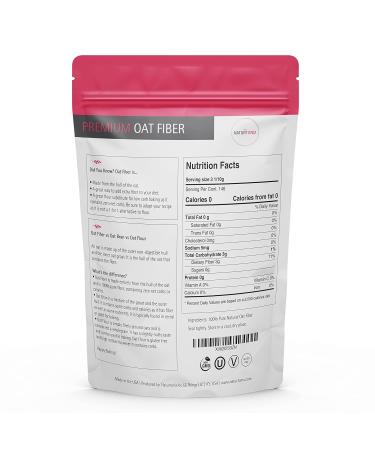 Naturtonix Premium Oat Fiber - Low Carb Flour Alternative - 1 lb Pack - Non-GMO, Vegan, Gluten Free - Keto Friendly - Buy Online on SooperMarket.com