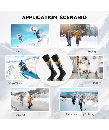 2 Pairs Unisex OTC Ski Socks for Snowboarding & Winter Sports - Gray, Medium - Buy Online on SooperMarket.com