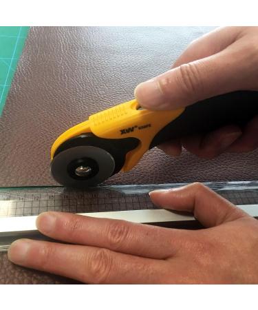 XW Hobby Knife Set - 45mm SKS-7 Rotary Cutter and Precision Knife for Art, Quilting, and Crafting with 12 Bonus Blades - Buy Online on SooperMarket.com