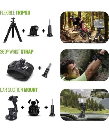 DigiNerds 50-in-1 Action Camera Accessory Kit for GoPro, Insta360, DJI Osmo, AKASO & More - Buy Online on SooperMarket.com
