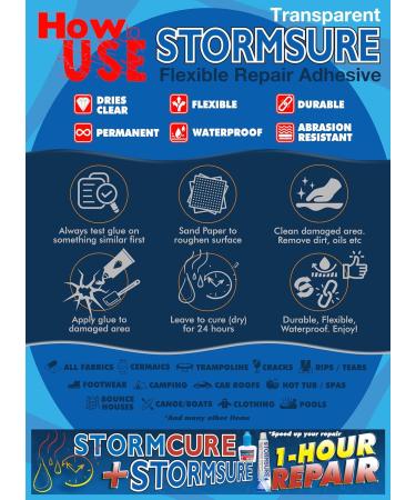 Stormsure Hiking Boot Shoes Repair Kit - Industry Boot glue PU Adhesive Waterproof Permanent Durable Flexible Transparent - Buy Online on SooperMarket.com