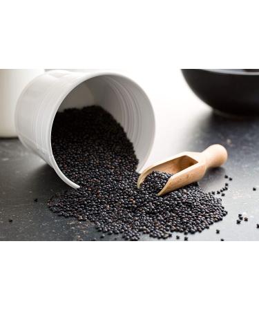 Organic Black Lentils 10 Pounds - Non-GMO Whole Dry Pulses | Raw Sproutable Kosher Vegan | Bulk Legumes | Rich in Thiamin, Folate, Protein | Ideal for Stews, Curries, Tacos, Soups - 10 lb Pack - Buy Online on SooperMarket.com