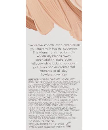 Laura Geller Cover Lock Cream Foundation - Porcelain 1 fl oz (30 ml) | Long-Lasting, Flawless Finish - Buy Online on SooperMarket.com