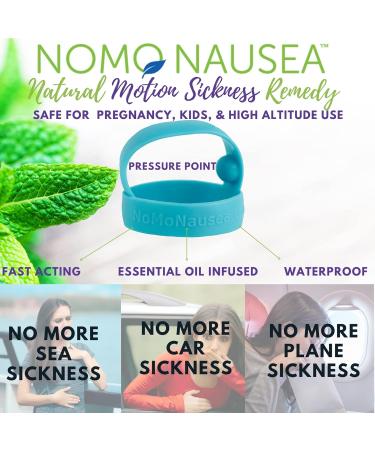 NOMO Anti Nausea Wristband - Peppermint Aromatherapy Acupressure Relief | Motion Sickness Band for Kids & Adults | Small Size (3.5-6.2) | Nude (Pack of 2) - Buy Online on SooperMarket.com