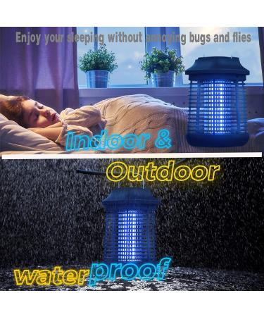 2-in-1 Bug Zapper: High-Powered Waterproof Mosquito Killer - 4200V Electronic Lamp for Home & Garden - Buy Online on SooperMarket.com