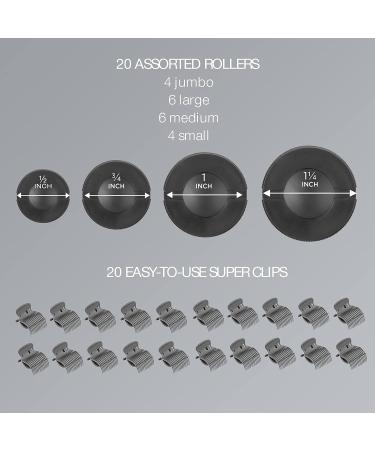 INFINITIPRO Conair Instant Heat Ceramic Flocked Rollers - Multi-Size 20 Count - Buy Online on SooperMarket.com