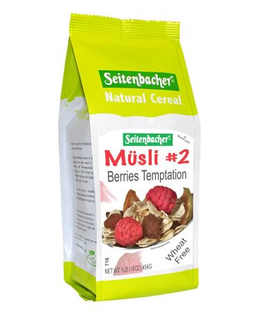 Seitenbacher All Natural Cereal #2 Musli Berries Temptation -- 1 lb - 2 pc