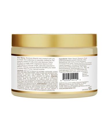 African Pride Moisture Miracle Aloe & Coconut Water Pre-Shampoo 12 oz - Minimizes Hair Breakage, Detangles & Conditions - Natural Coils & Curls - Pack of 1 - Buy Online on SooperMarket.com