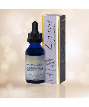 Double Stem Cell Silver Serum - Anti-Aging & Rejuvenation Treatment for Face & Neck | Scar & Acne Therapy Hydrating Moisturizer - Buy Online on SooperMarket.com