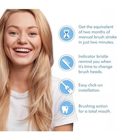 Alayna Replacement Brush Heads - Pack of 4 Cross Style Electric Toothbrush Heads Compatible with Oral B Braun Bases - Buy Online on SooperMarket.com