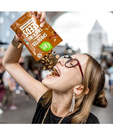 Go Raw Sweet Cinnamon Pumpkin & Sunflower Seed Snack Mix 4 oz Bags Pack of 5 - Keto, Vegan, Gluten Free, Organic Superfood - Buy Online on SooperMarket.com