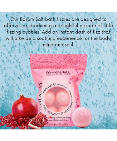 Vitabath Bath Fizzies with Epsom Salt - Pomegranate Bellini Blush - 6 Count - Buy Online on SooperMarket.com