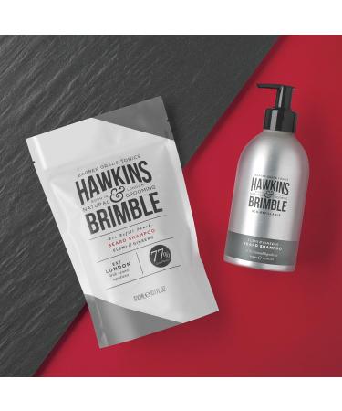 Hawkins & Brimble Beard Shampoo Refill Pouch - 10.1 fl oz | Eco-Friendly & Nourishing Beard Care | International Shipping Available - Buy Online on SooperMarket.com