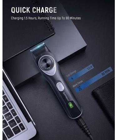 SUPRENT Adjustable Beard Trimmer for Men - Cordless Electric Precision Dial 19 Length Settings Mustache Trimmer - USB Rechargeable - Buy Online on SooperMarket.com