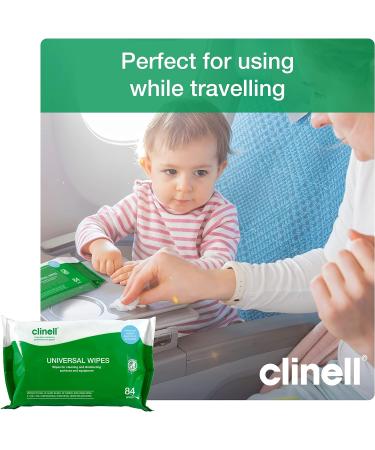 Clinell BCW84 Universal Cleaning and Disinfectant Wipes - 84 Wipes - Kills 99.99% of Germs - Multi Purpose - Pack of 1 - Buy Online on SooperMarket.com