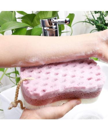Dravency Large Body Scrubber Sponge Set - Bath Loofah Sponge for Women and Men - No Disintegration or Mould - Buy Online on SooperMarket.com