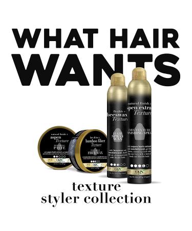 OGX Natural Finish Aspen Extract Dry Texture Hair Spray 8 oz - Salon Quality Hold & Volume - Buy Online on SooperMarket.com