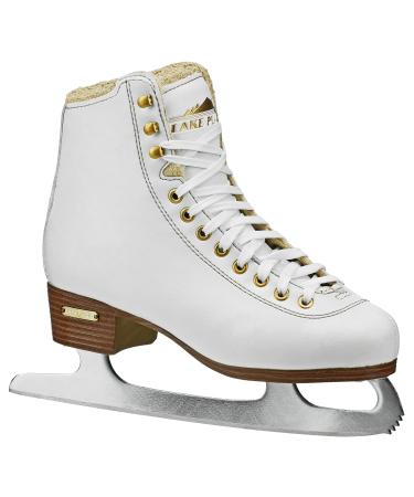 Lake Placid Alpine 900 Women's Traditional Figure Ice Skate White 8