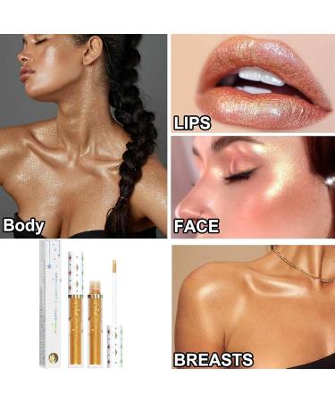 Liquid Highlighter for Face Liquid Highlighter Makeup Stick | Glow Enhancer Illumination Glow Drops Waterproof Liquid Highlighter Drops Long Lasting For Face 02# 1 count (Pack of 1) - Buy Online on SooperMarket.com
