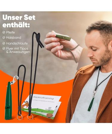 Qomfy Home Dog Pipe with Bracelet & Collar (Green) - Ultimate Recall & Training Accessory - Educational Dog Aids & Whistle - Buy Online on SooperMarket.com