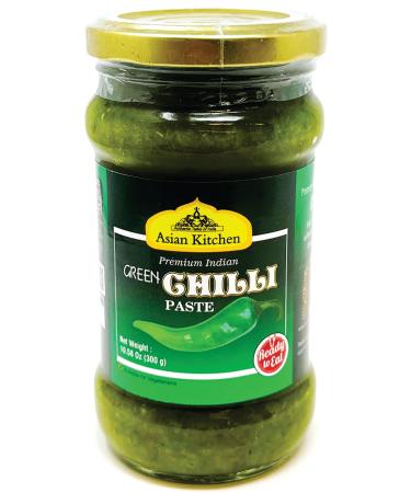 Rani Green Chilli Cooking Paste 10.58oz (300g) Glass Jar Vegan | Gluten Free | NON-GMO | No Colors | Indian Origin Green Chilli 300 g (Pack of 1)