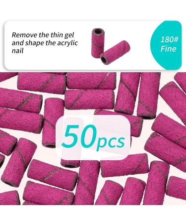 WLLHYF Sanding Bands for Nail Drill 50Pcs Small Nail Sanding Bands with 1PCS 3.1mm Mandrel Bit Small Nail Sanding Files for Acrylic Nails Gel Manicures and Pedicure(180Grit - Buy Online on SooperMarket.com