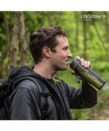 LifeStraw Go Bottle 2-Stage with Integrated 1 000 Liter LifeStraw Filter and Activated Carbon  Green  22oz Green 22oz - Buy Online on SooperMarket.com