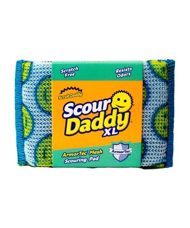 Scrub Daddy Scour Daddy XL Scourers Sponge Non Scratch Scouring Pads Heavy Duty Scourer Pad for Cleaning Dishes Alternative to Metal Kitchen Scourers Cleaning Products Dish Sponges for Washing up Modern