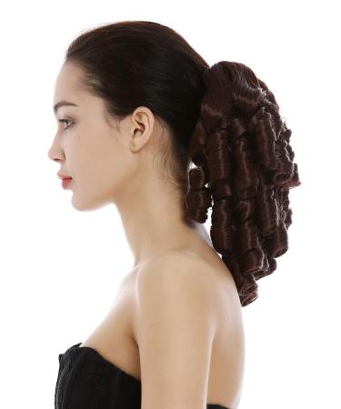 Shop WIG ME UP 2213-HT-33 Hairpiece - Victorian Braid Curls & Corkscrew Curls in Mahogany Brown | International Shipping Available - Buy Online on SooperMarket.com