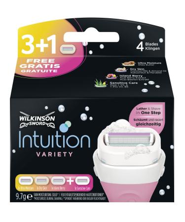 Wilkinson Sword Intuition Summer Variaty Razor Blades for Women 3 + 1 pcs