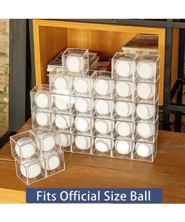 UV Protected Acrylic Baseball Display Case - Official Size Ball Holder - Memorabilia Storage Cube - Buy Online on SooperMarket.com