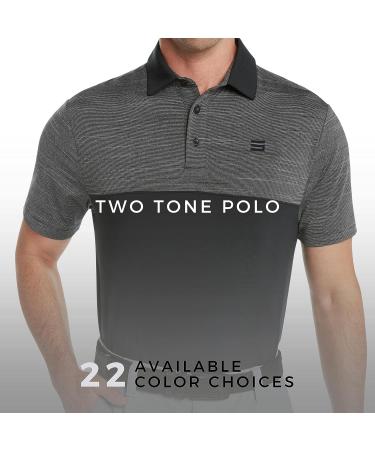 Three Sixty Six Men's Quick Dry Golf Shirt - Moisture Wicking Polo X-Large Black - Buy Online on SooperMarket.com