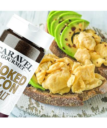 Caravel Gourmet Smoked Bacon Sea Salt Shaker - All Natural Seasoning for Popcorn & Bloody Mary Mixes - Bacon Bit Replacement - 6 Ounce - Buy Online on SooperMarket.com
