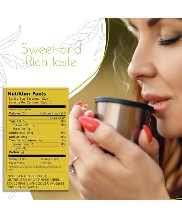 Nozomi Japanese Tea - Kabuse Sencha Green Tea Vegan Single Origin Japanese Green Tea Loose Leaf Covered Loose Japanese Green Tea 3.5oz Resealable Bag - Buy Online on SooperMarket.com