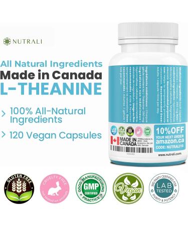 HIGH POTENCY L-Theanine Supplements 250mg Stress Support Improved Sleep Promotes Calm & Relaxation Anxiety Relief Natural Vegan Gluten Free. 120 Capsules 1 Pack 120 count (Pack of 1) - Buy Online on SooperMarket.com